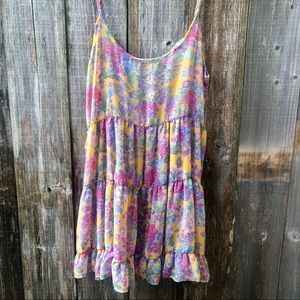 Tobi Yellow Suite Floral cami dress